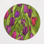 Tulips Etiketten (Design 2)