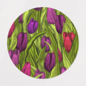 Tulips Etiketten (Design 1)