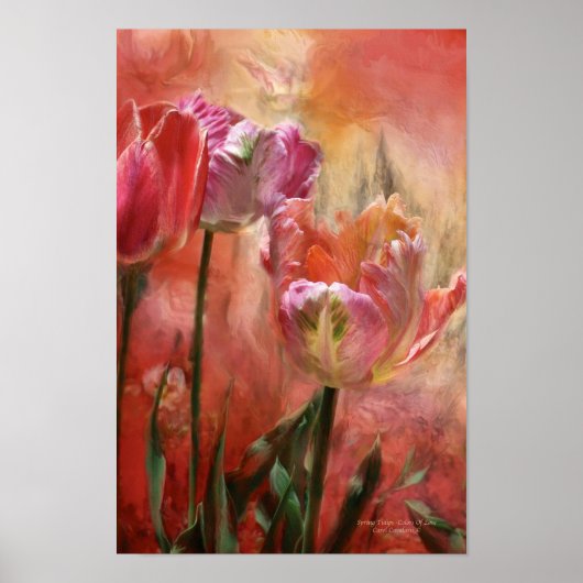 Tulips - Farben der Liebe Art Poster/Print Poster (Vorne)