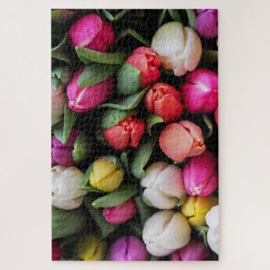 Tulips Farbige Blume Ostern Frühling Puzzle (Vertikal)