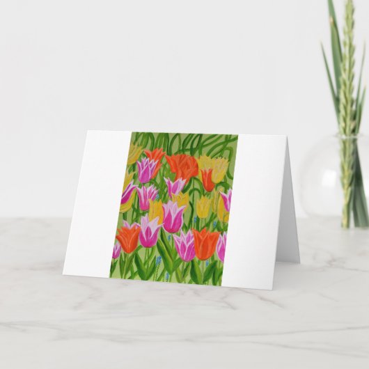 Tulips Feiertagskarte (Vorderseite)