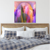 Tulips Festival, künstlerisch gemischte Medien Wal Leinwanddruck (Insitu (Schlafzimmer))