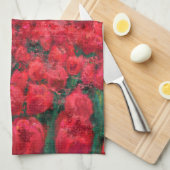 Tulips Field - Landschaft - Frühjahr in den Nieder Geschirrtuch (Viertel Falte)