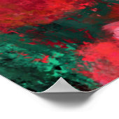 Tulips Field - Landschaft - Frühjahr in den Nieder Poster (Ecke)