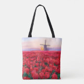 Tulips Field - Landschaft - Frühjahr in den Nieder Tasche (Rückseite)