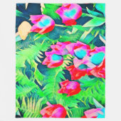 Tulips Fleecedecke (Vorderseite)