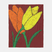 Tulips Fleecedecke (Vorderseite)