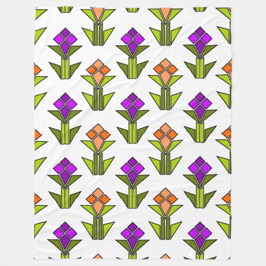 Tulips Fleecedecke (Vorderseite)