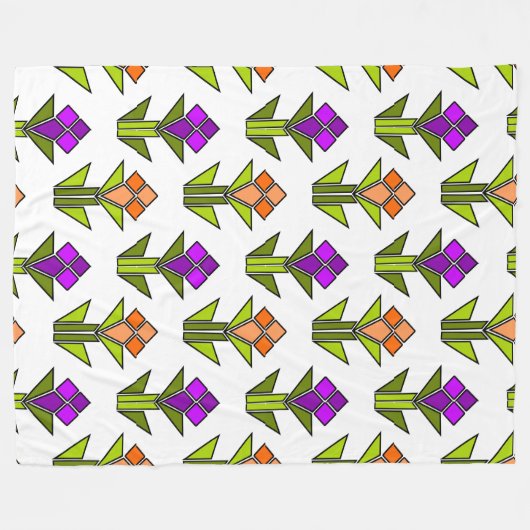 Tulips Fleecedecke (Vorderseite (Horizontal))