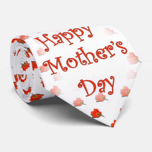 Tulips für den Muttertag Krawatte (Gerollt)