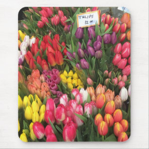 Tulips für den Verkauf von NYC Blume Stand Bauern Mousepad