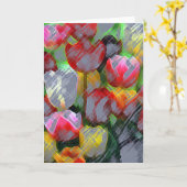 Tulips für die Mama Karte (Gelbe Blume)