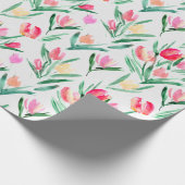 Tulips für Tulip Lovers Wrapping Paper Geschenkpapier (Ecke)
