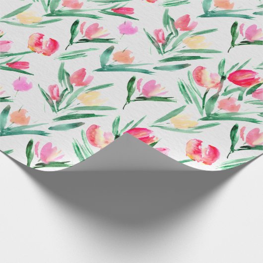 Tulips für Tulip Lovers Wrapping Paper Geschenkpapier (Ecke)