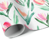 Tulips für Tulip Lovers Wrapping Paper Geschenkpapier (Rolleneckpunkt)