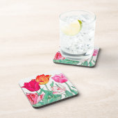 Tulips Garden Getränkeuntersetzer (Rechte Seite)