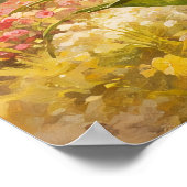 Tulips Garden - Painterly Style Art Poster (Ecke)