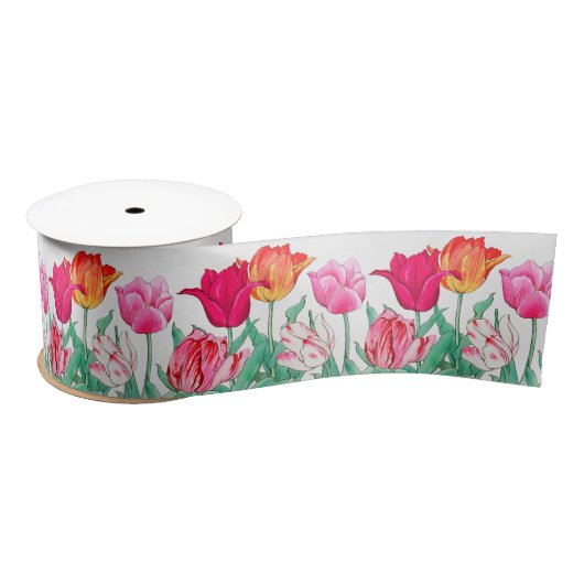 Tulips Garden Satinband (Spule)