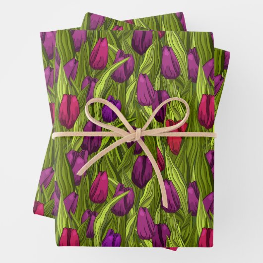 Tulips Geschenkpapier Set (Beispiel)