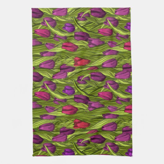Tulips Geschirrtuch (Vertikal)