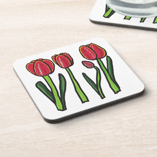 Tulips Getränkeuntersetzer (Linke Seite)