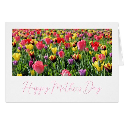 Tulips glücklicher Muttertag (Vorderseite (Horizontal))