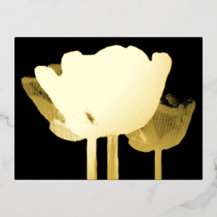 Tulips Gold Fossilienmuseum Folien Feiertagspostkarte