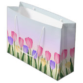 Tulips Große Geschenktüte (Vorderseite Schrägansicht)