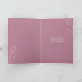 Tulips Happy Birthday Custom Text Any Occasion Karte (Innenseite)