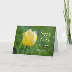 Tulips Happy Oaster Cousin und ihr Ehemann Feiertagskarte