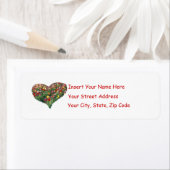 Tulips Heart individuell anpassbare Labels (Insitu)