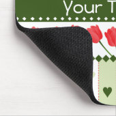 Tulips & Hearts Mousepad, anpassen Mousepad (Ecke)