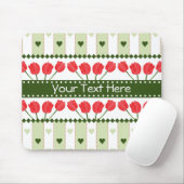 Tulips & Hearts Mousepad, anpassen Mousepad (Mit Mouse)