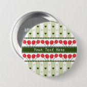 Tulips & Hearts-Taste, anpassen Button (Vorne & Hinten)
