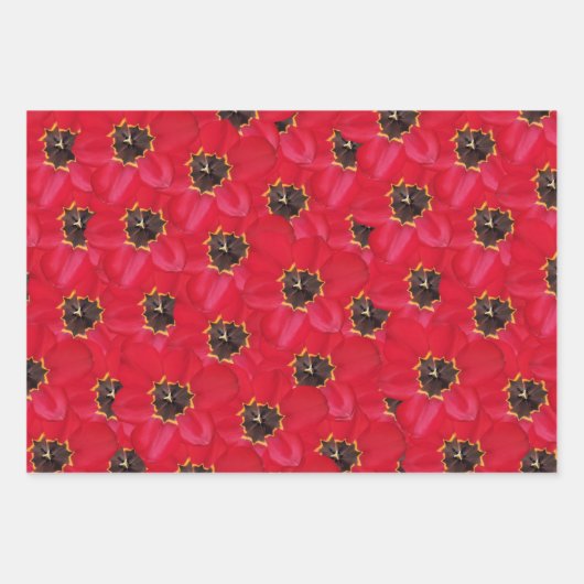 Tulips Hintergrund Packpapier Blatt (Vorderseite)