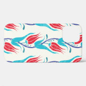 Tulips Hintergrund. Traditionelles türkisches Moti Case-Mate iPhone Hülle (Rückseite (Horizontal))