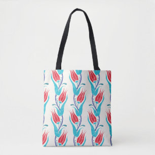 Tulips Hintergrund. Traditionelles türkisches Moti Tasche