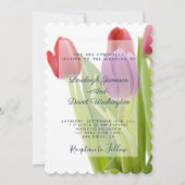 Tulips Hochzeit Einladung (Vorderseite)