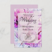 Tulips Hochzeit Einladung (Vorne/Hinten)