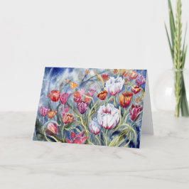 "Tulips II" Blank Notecard Dankeskarte