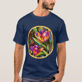 Tulips im Kreis T-Shirt