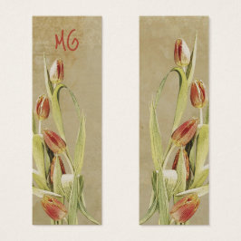 Tulips im Vintagen Stil mit Initialen
