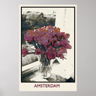 TULIPS in AMSTERDAM, Plakat