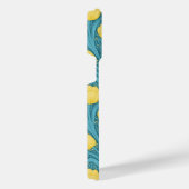 Tulips in blau und gelb iPhone hülle (Rechte Seite)