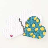 Tulips in blau und gelb notizblock (Innenseite)