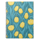 Tulips in blau und gelb notizblock (Vorderseite)