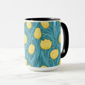 Tulips in blau und gelb tasse (VorderseiteRechts)