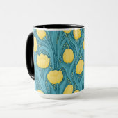 Tulips in blau und gelb tasse (Vorderseite Links)
