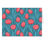 Tulips in blau und rot (Vorderseite (Horizontal))