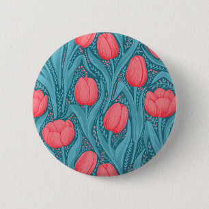 Tulips in blau und rot button